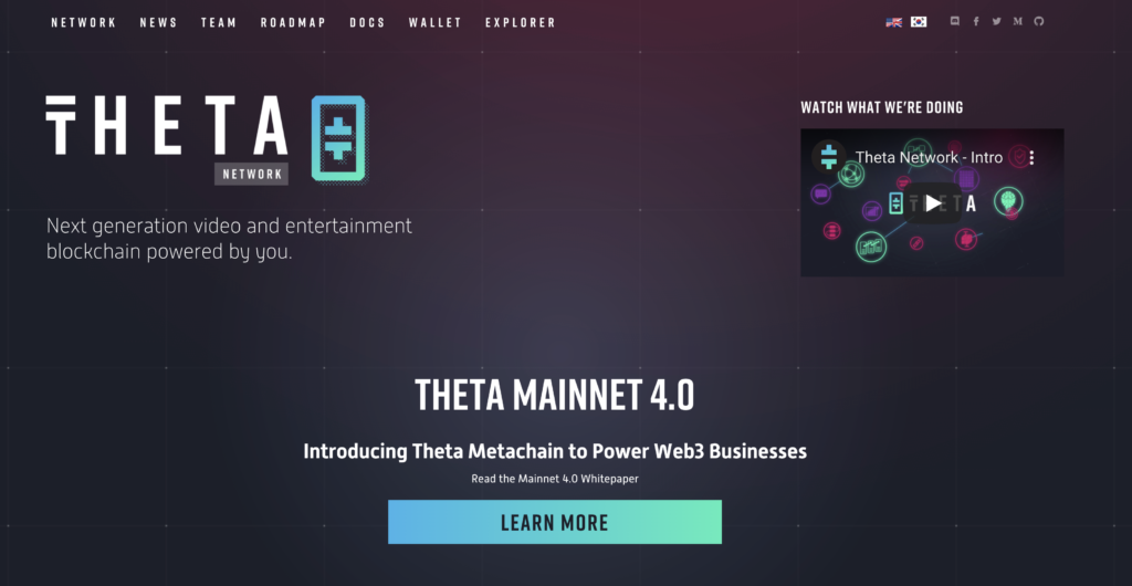 Theta Network(THETA)とは？
Next generation video and entertainment blockchain powered by you.