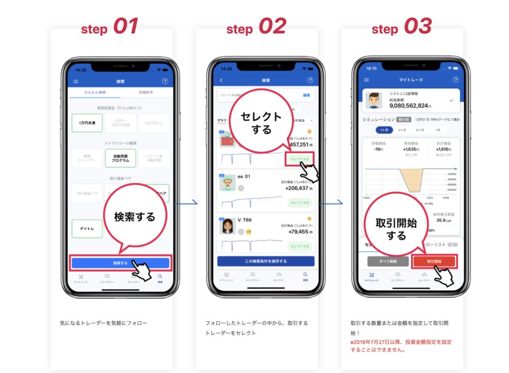 知識不要で自動売買を開始できる
