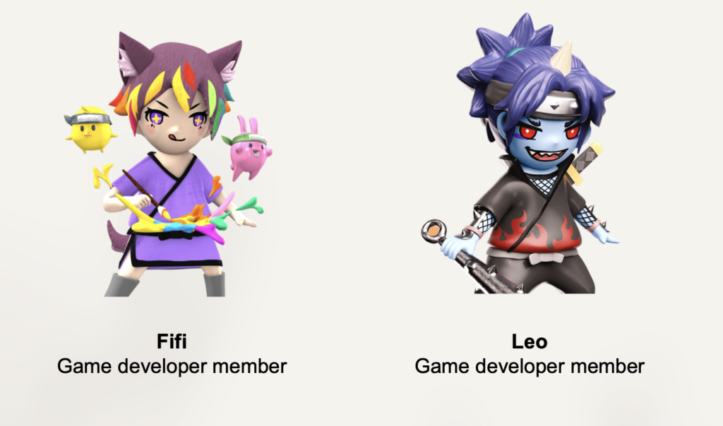 Fifi：Game developer member
Leo：Game developer member
