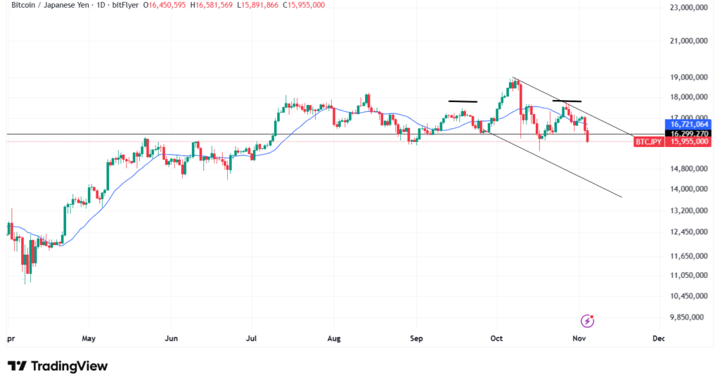 【11月最新】ビットコインのテクニカル分析①短期的な予想・見通し
