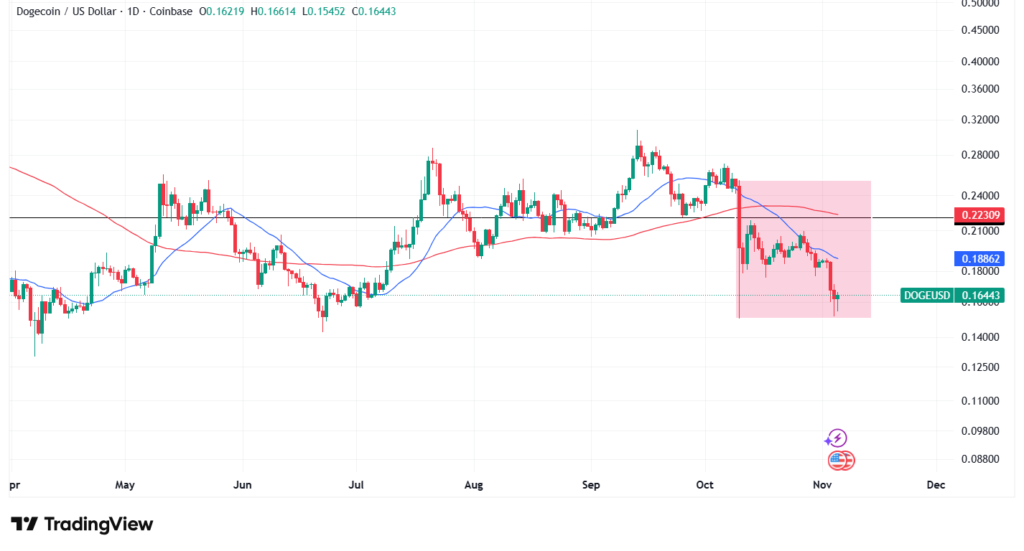 【11月最新】ドージコインのテクニカル分析①|短期的な予想・見通し