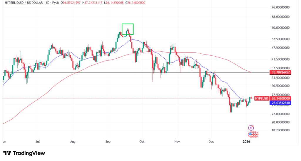 HYPEのテクニカル分析①短期的な予想・見通し